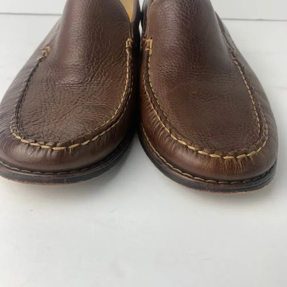 Johnston & Murphy Brown Leather Loafer Shoes Men's Size 8M Slip On Comfort